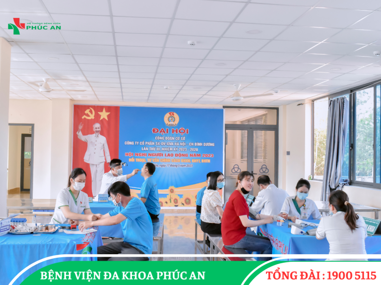 Khám sức khoẻ định kỳ Công ty Cổ Phần Sản xuất dịch vụ xuất nhập khẩu hà nội – chi nhánh Bình Dương ( Haprosimex Bình Dương )