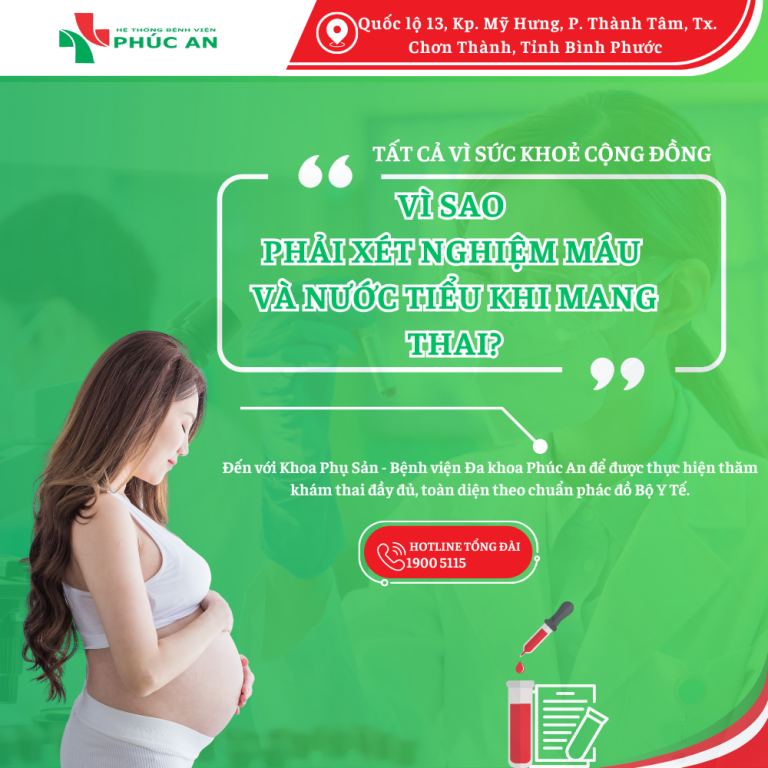 VÌ SAO PHẢI XÉT NGHIỆM MÁU VÀ NƯỚC TIỂU KHI MANG THAI?