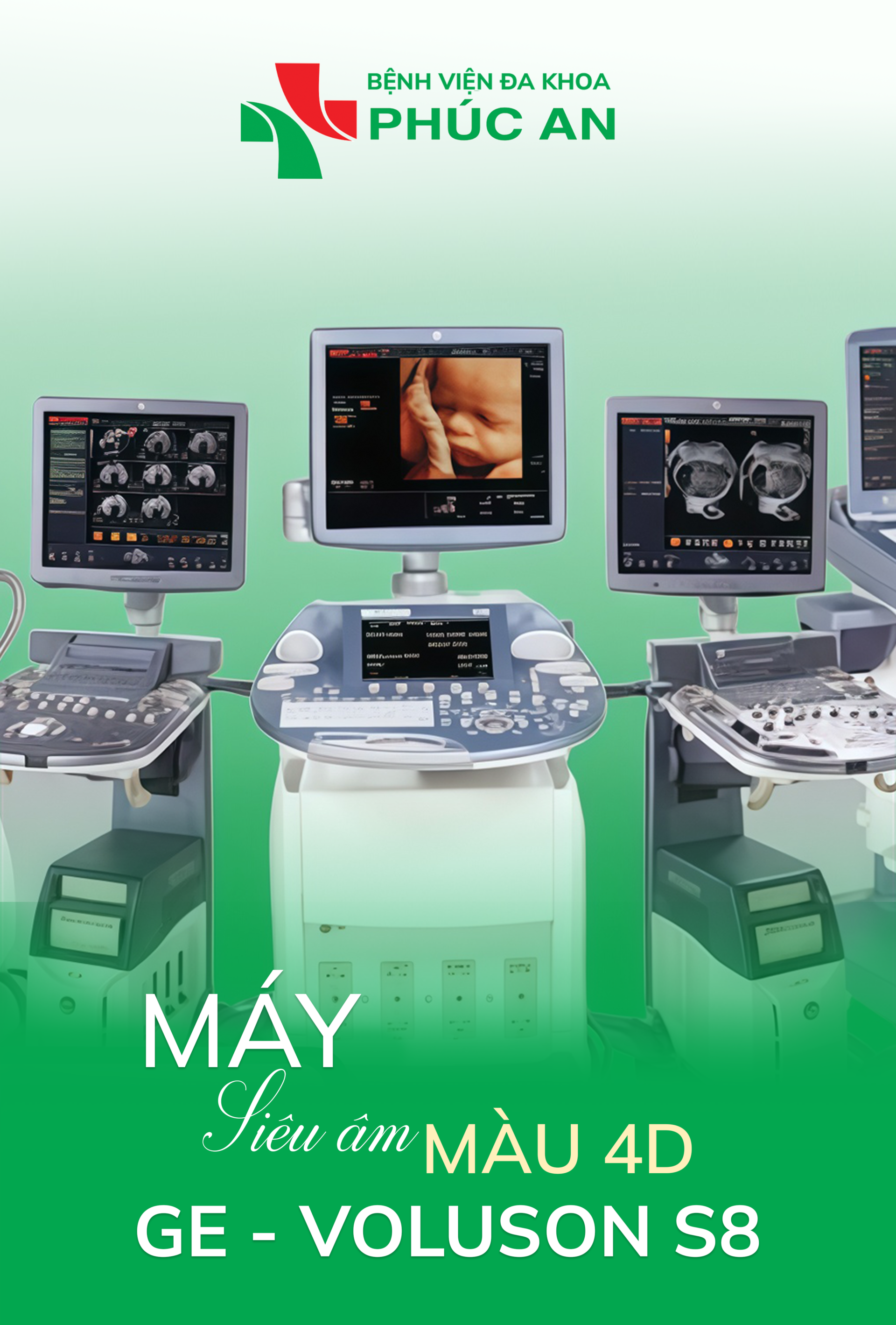 Nâng Tầm Dịch Vụ Với Máy Siêu Âm Màu 4D Chuyên Sản Voluson S8 Tại BVĐK Phúc An