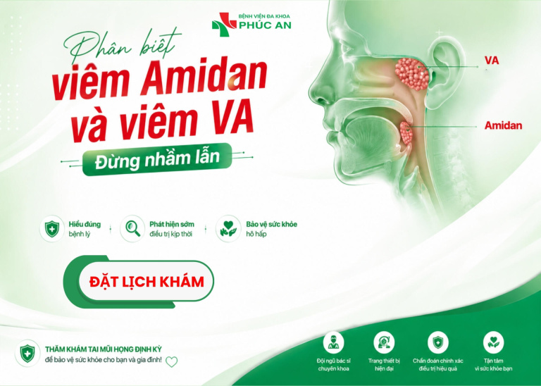 PHÂN BIỆT VIÊM AMIDAN VÀ VIÊM VA – ĐỪNG NHẦM LẪN !