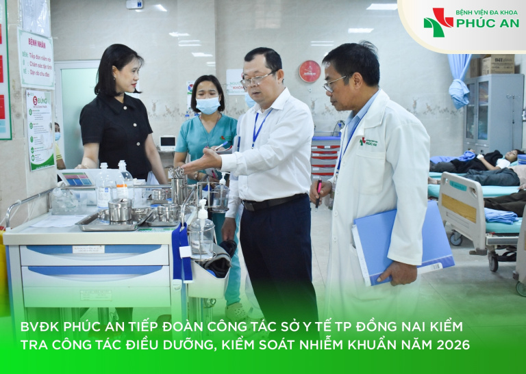 BVĐK PHÚC AN TIẾP ĐOÀN SỞ Y TẾ TP. ĐỒNG NAI KIỂM TRA CÔNG TÁC ĐIỀU DƯỠNG, KIỂM SOÁT NHIỄM KHUẨN NĂM 2026